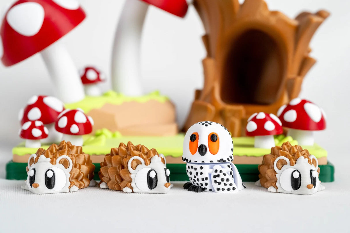 Turtle Creations: Owl & Hedgehog Mushroom Forest - Mushroom Forest