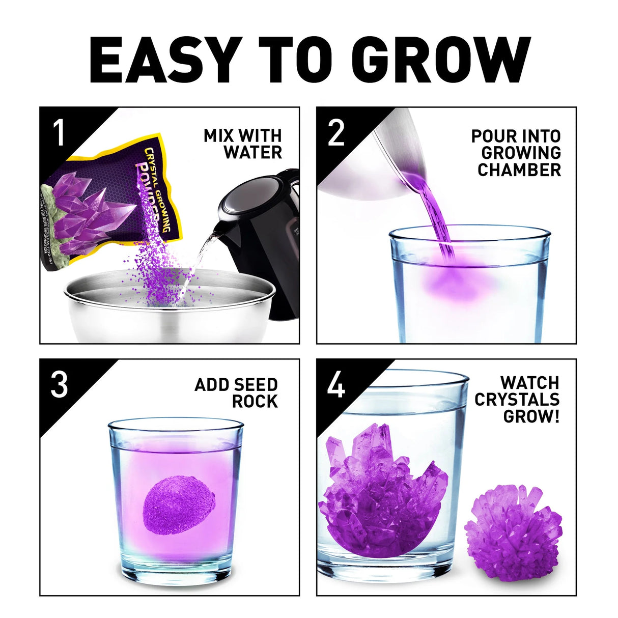 National Geographic Purple Crystal Growing Lab