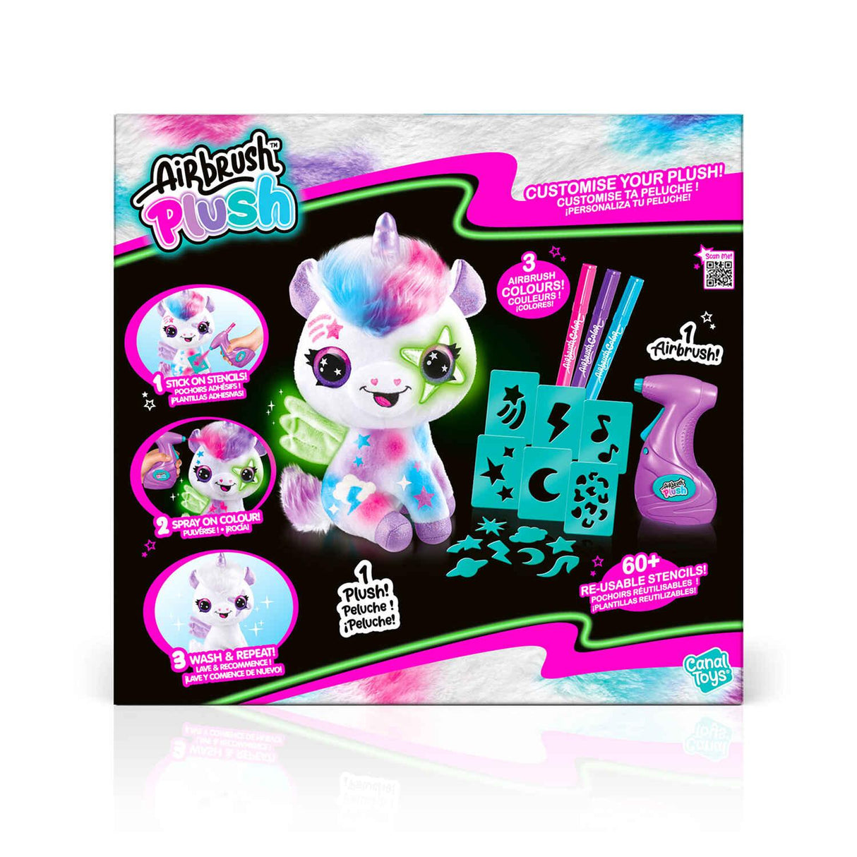 Style 4 Ever Airbrush Plush Glow-In-The-Dark Unicorn