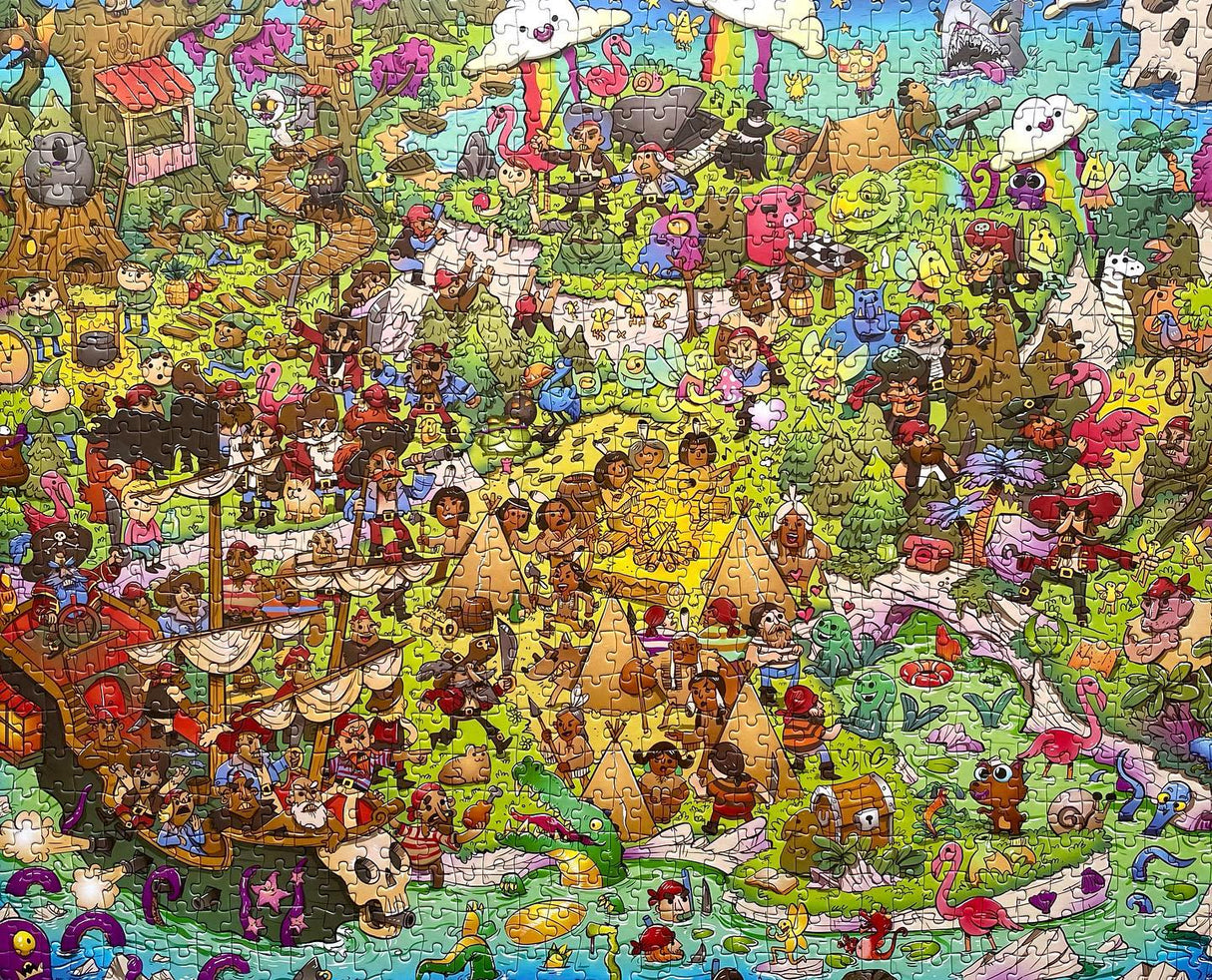 Vizzles Peter Pan's Neverland 1000pc Jigsaw Puzzle