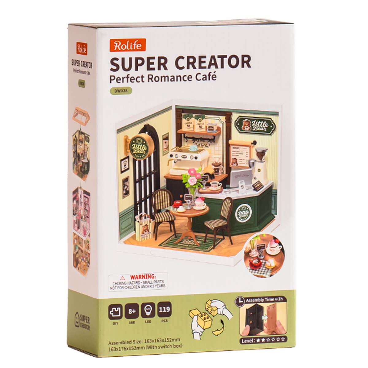 Rolife: Perfect Romance Café - Super Creator Plastic DIY Miniature Puzzle