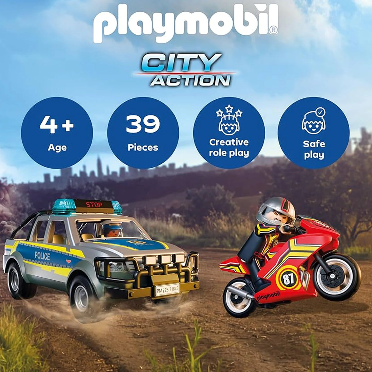 Playmobil: City Action - Police Chase with Pick-Up Truck