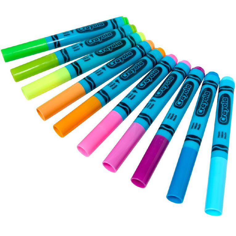 Crayola Neon Markers Broadline 10 Pack