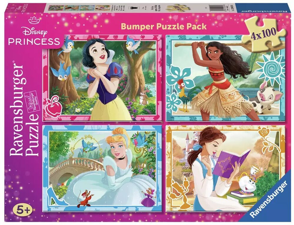 Ravensburger - Disney Princess Bumper Pack - 4 x 100 Piece