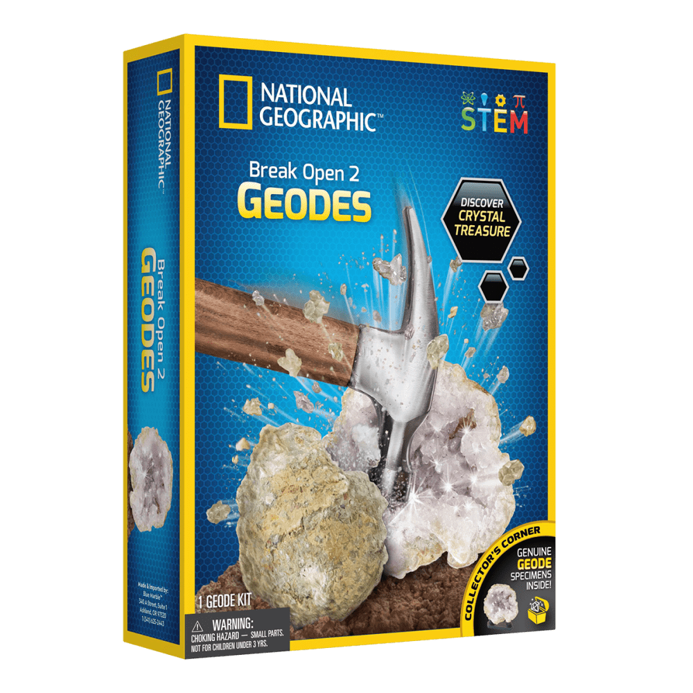 National Geographic Break Open 2 Real Geodes