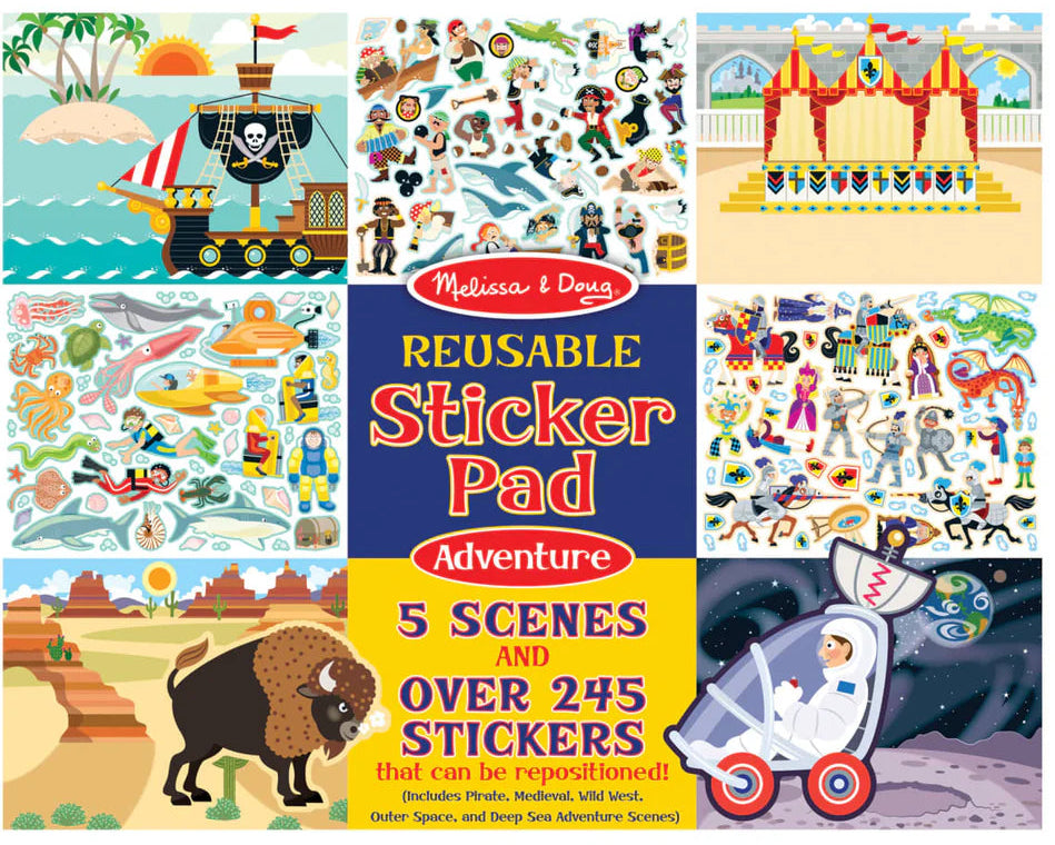 Melissa & Doug: Reusable Sticker Pad: Adventure
