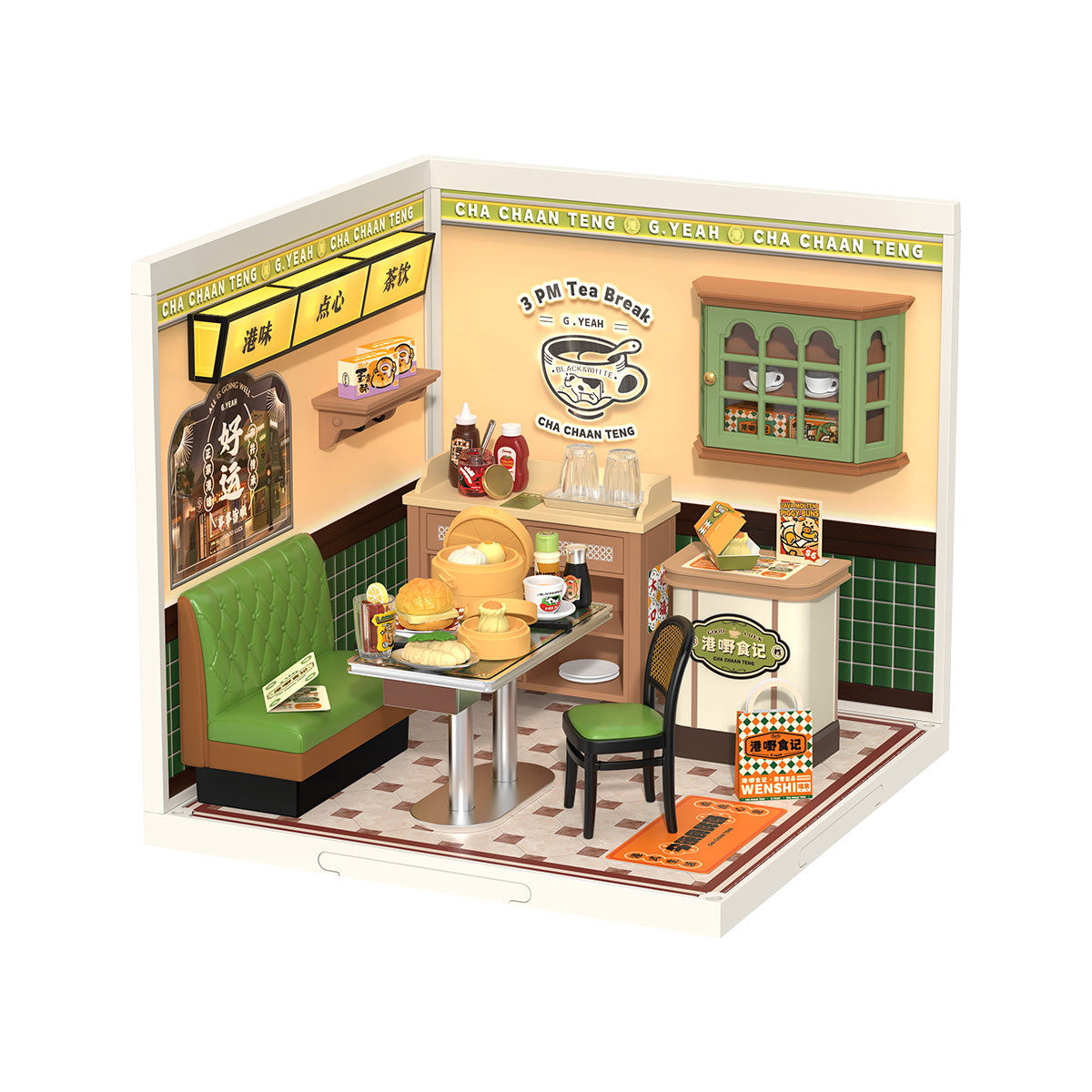 Rolife: Hong Kong Bites Cafe - Super Creator Plastic DIY Miniature Puzzle