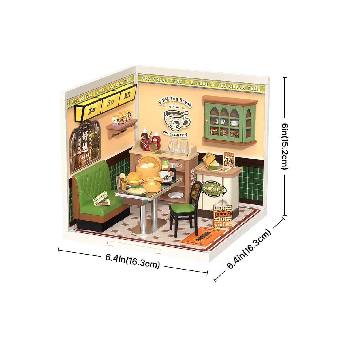 Rolife: Hong Kong Bites Cafe - Super Creator Plastic DIY Miniature Puzzle