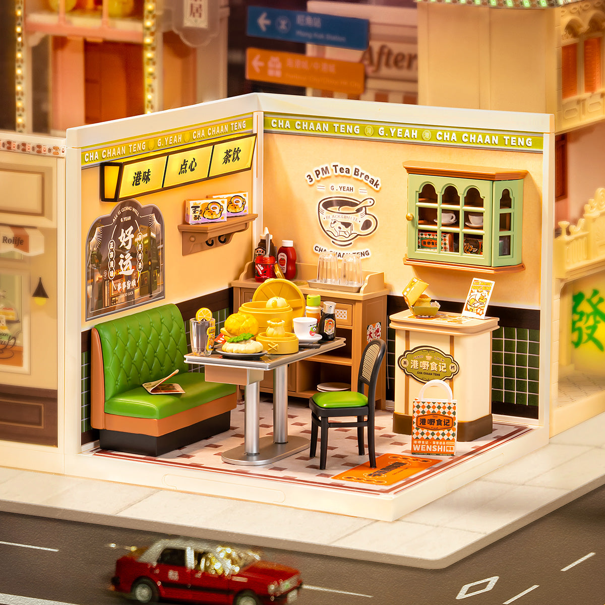 Rolife: Hong Kong Bites Cafe - Super Creator Plastic DIY Miniature Puzzle