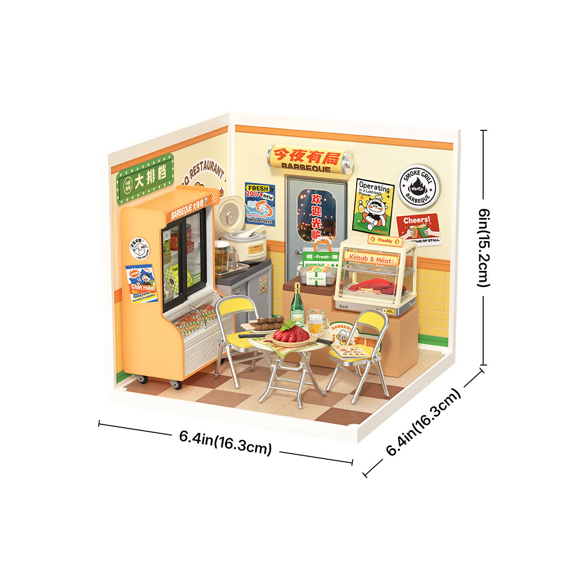 Rolife: Night Out Food Stall - Super Creator Plastic DIY Miniature Puzzle