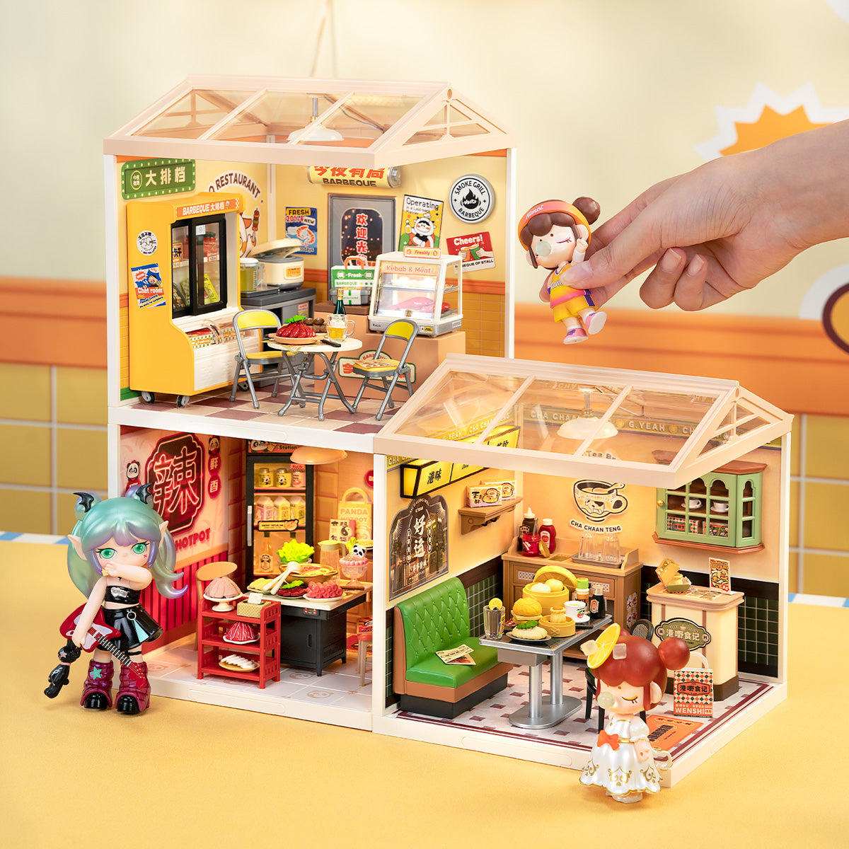 Rolife: Night Out Food Stall - Super Creator Plastic DIY Miniature Puzzle