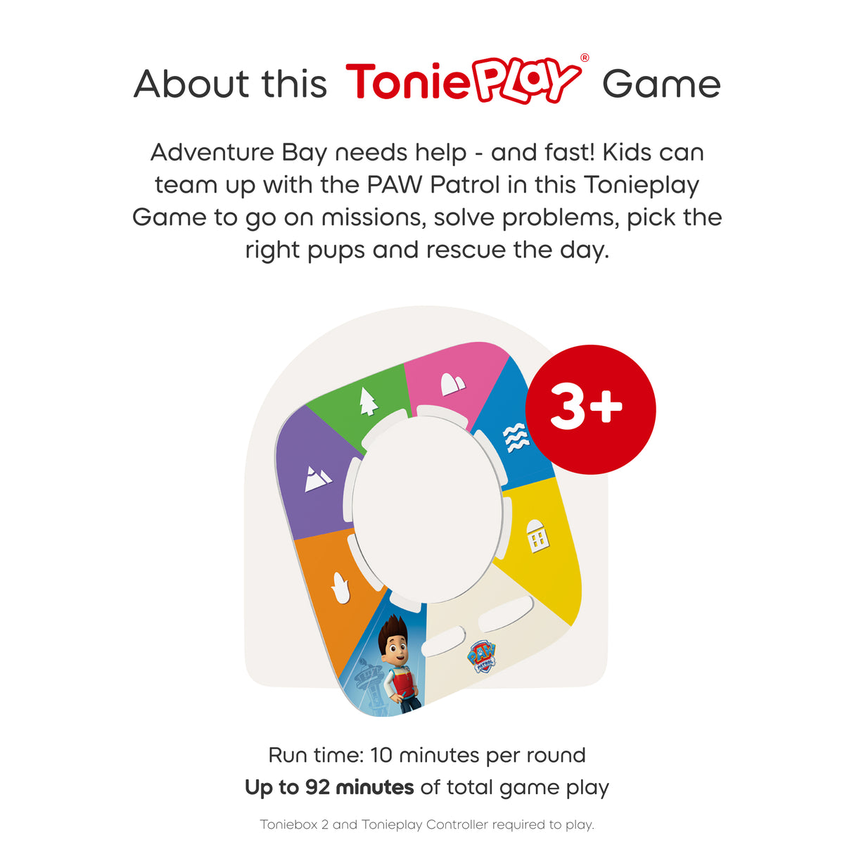 tonies: Toniebox 2 Sunset Red Play Set - Paw Patrol Chase