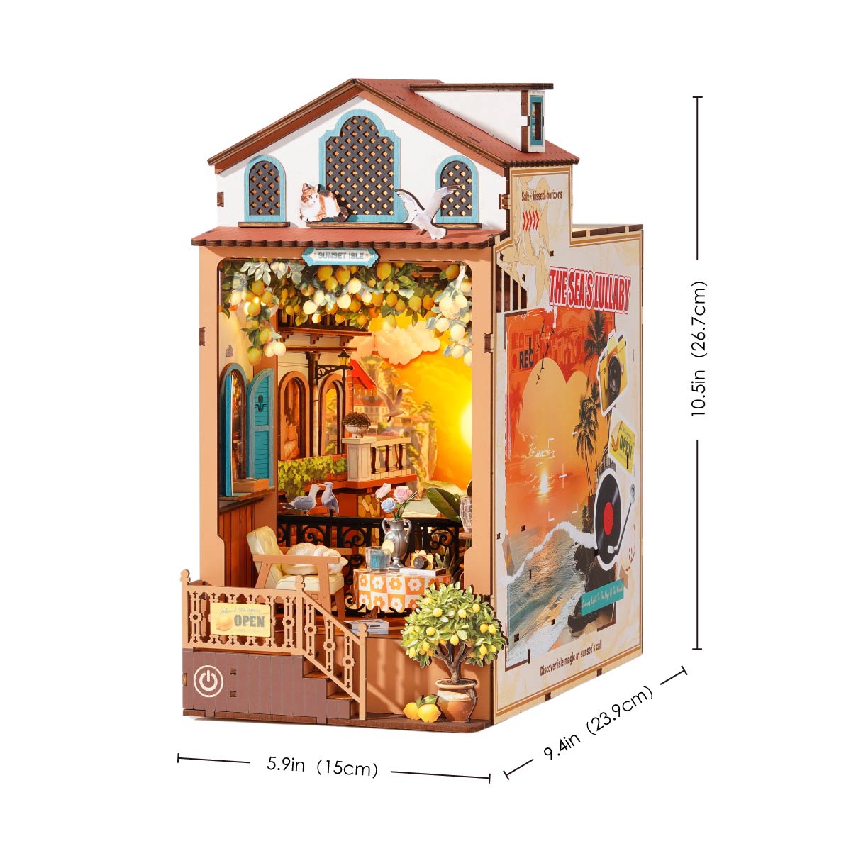 Rolife: Sunset Isle Book Nook DIY Miniature Puzzle