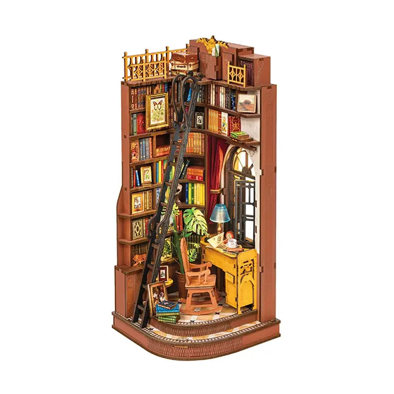Rolife Silent Corner Study Book Nook DIY Miniature Puzzle - (TGE02)