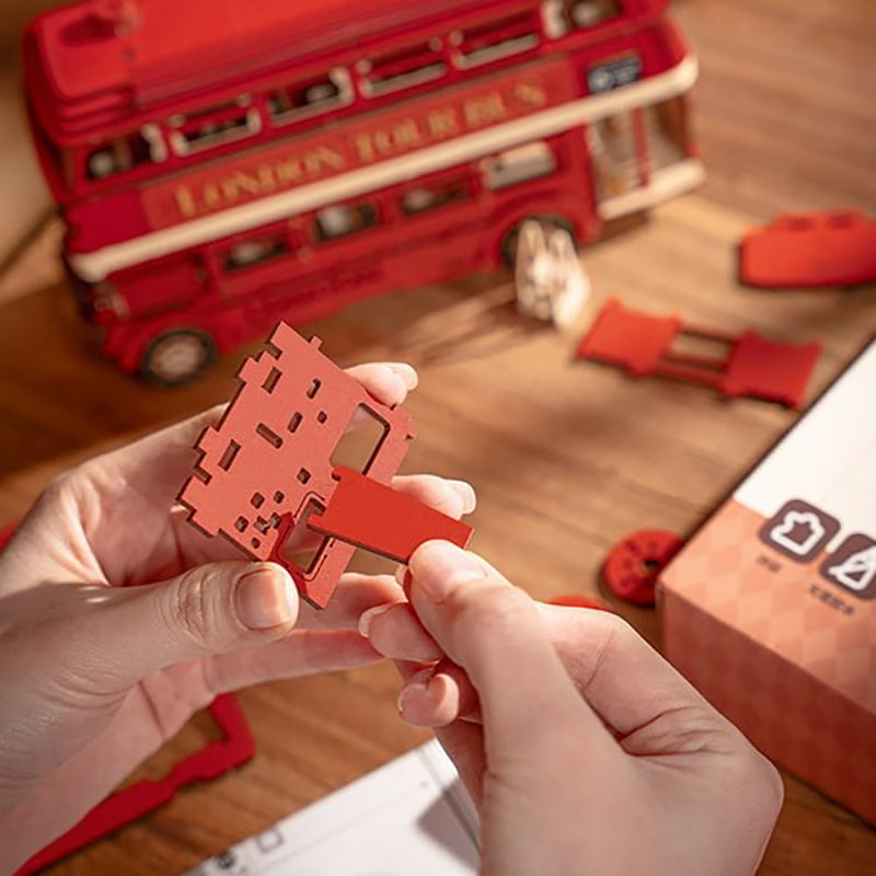 Rolife London Tour Bus DIY 3D Wooden Puzzle - (TGM02)