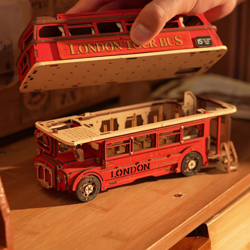 Rolife London Tour Bus DIY 3D Wooden Puzzle - (TGM02)