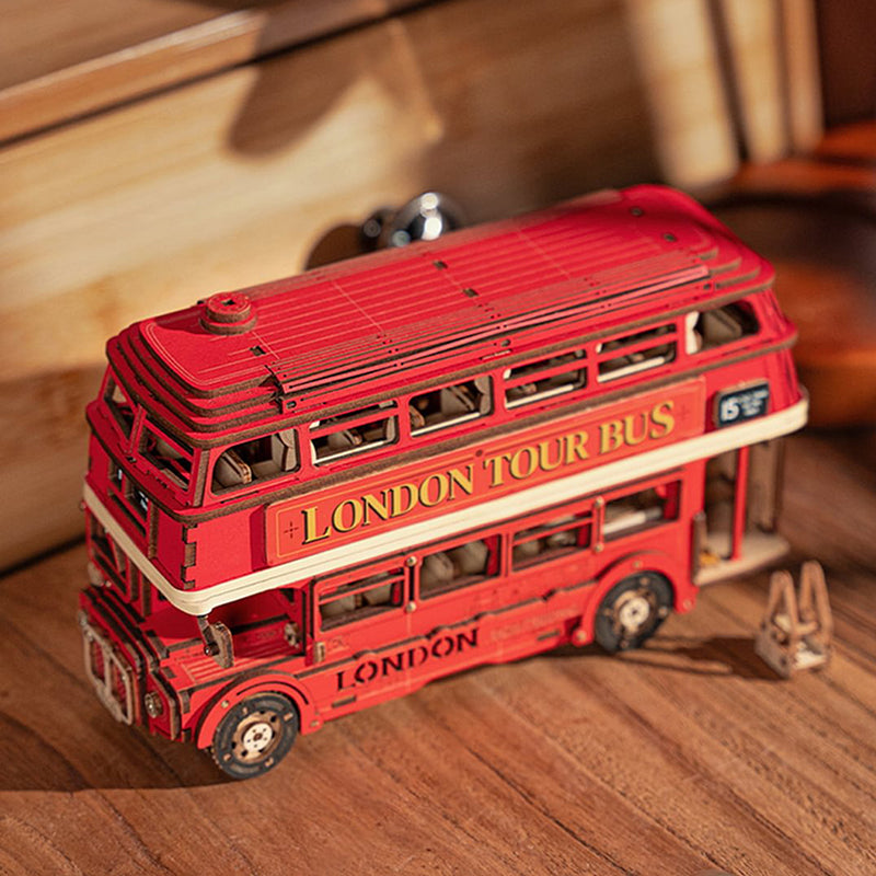 Rolife London Tour Bus DIY 3D Wooden Puzzle - (TGM02)