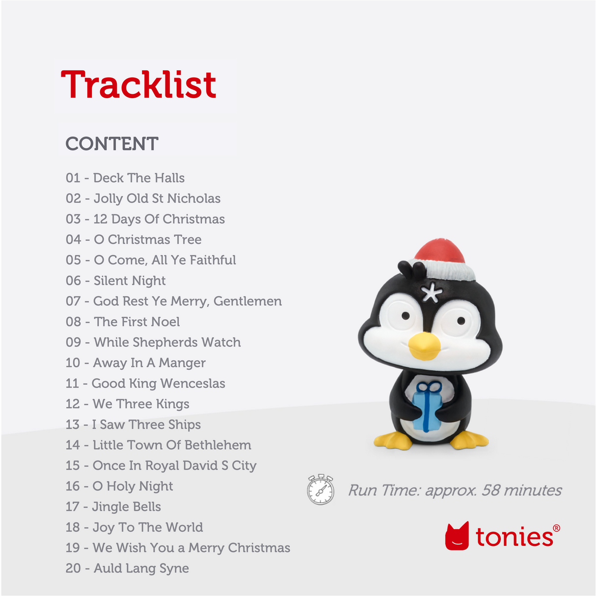 tonies: Favourite Children's Songs - Christmas Songs and Carols Tonie Audio Character