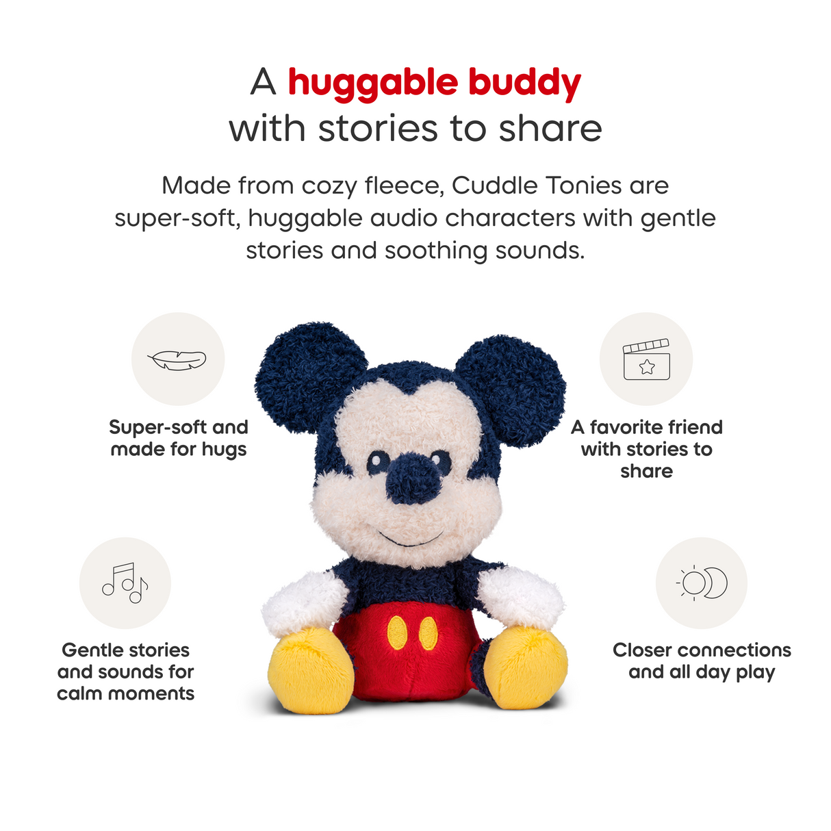 tonies: Tonies Cuddle Plush – Disney Mickey Mouse