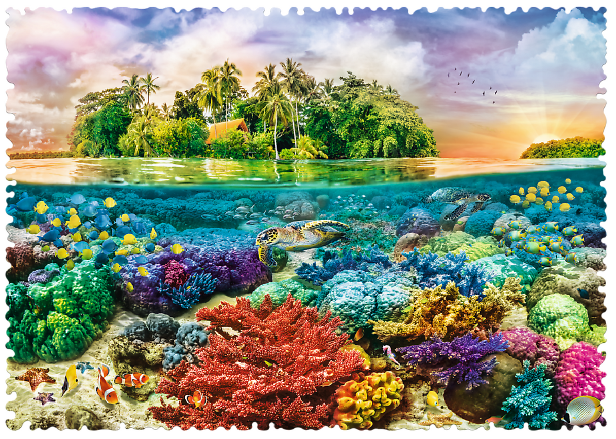 Trefl: Crazy Shapes - Tropical Island 600pc Puzzle