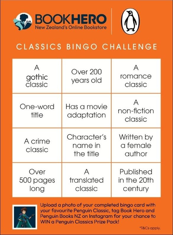 Book Hero x Penguin Reading Challenge Card
