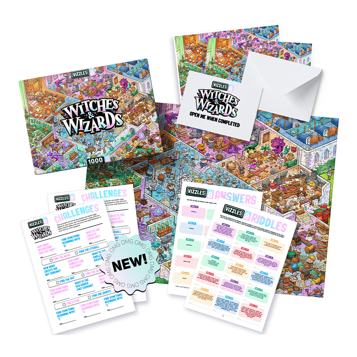 Vizzles Witches and Wizards 1000pc Jigsaw Puzzle