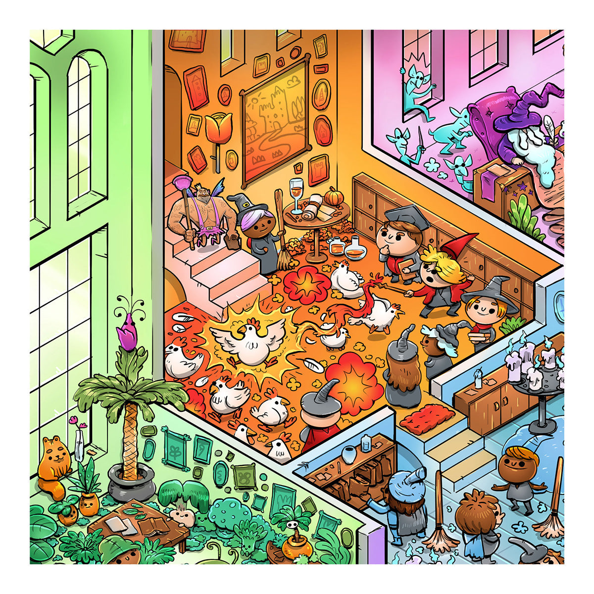 Vizzles Witches and Wizards 1000pc Jigsaw Puzzle