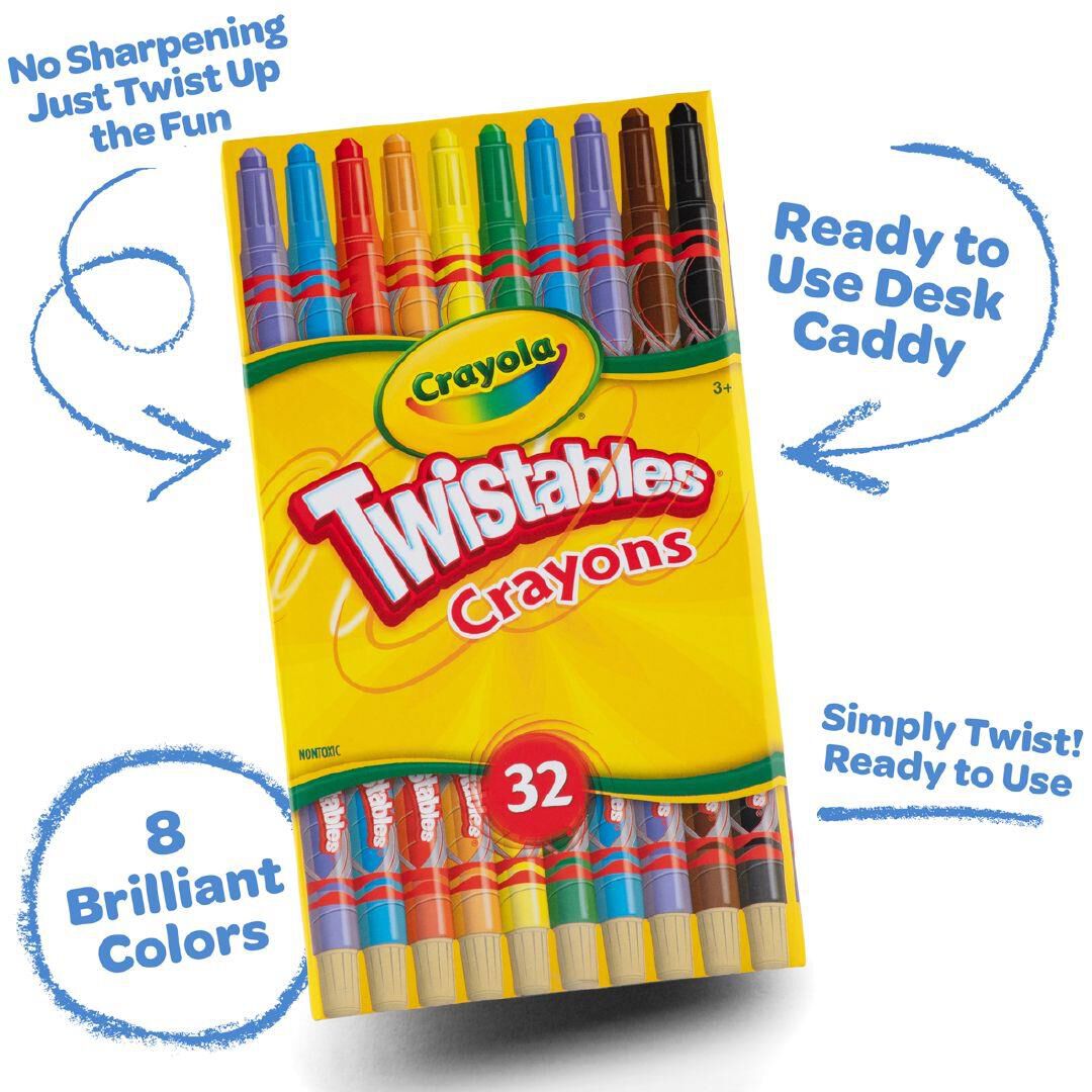 Crayola Twistables Crayons Desk Pack Set 32 Pieces