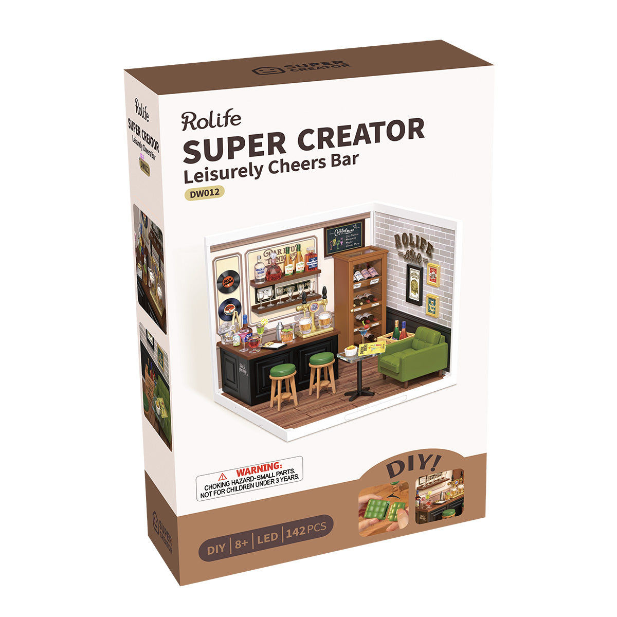 Rolife: Leisurely Cheers Bar - Super Creator Plastic DIY Miniature Puzzle