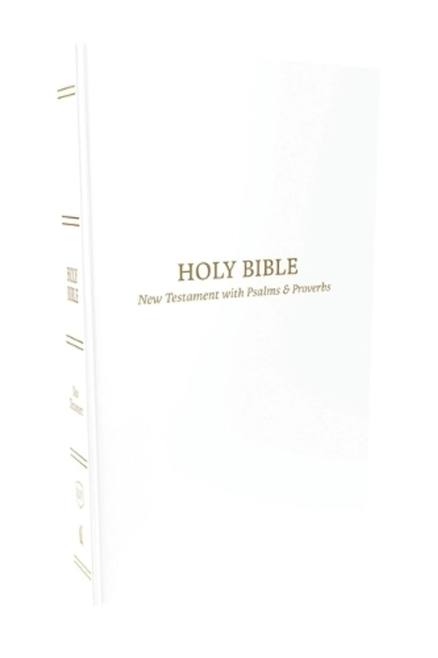 KJV Holy Bible: Pocket New Testament with Psalms and Proverbs, White Softcover, Red Letter, Comfort Print: King James Version