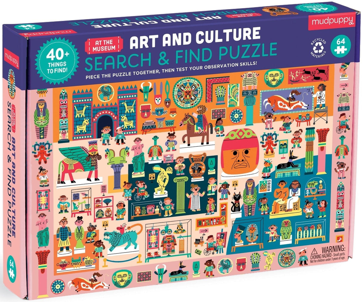 MudPuppy: Art & Culture At the Museum Search & Find Puzzle - 64pc