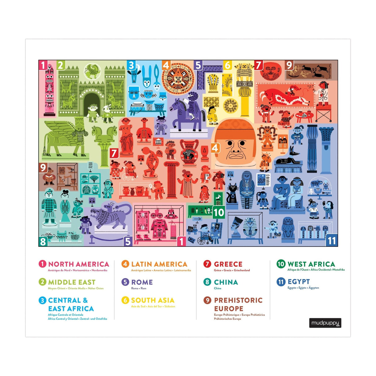 MudPuppy: Art & Culture At the Museum Search & Find Puzzle - 64pc
