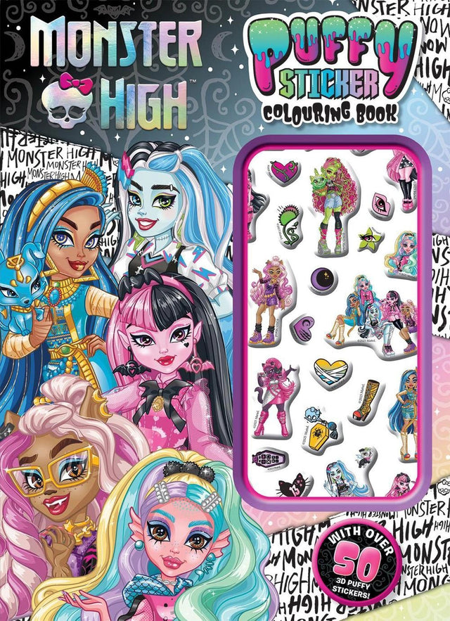 Monster High: Puffy Sticker Colouring Book (Mattel)