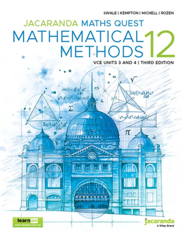 Jacaranda Maths Quest 12 Mathematical Methods VCE Units 3 and 4 3e learnON and Print