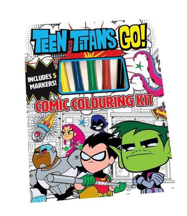Teen Titans Go! Comic Colouring Kit (Dc Comics)