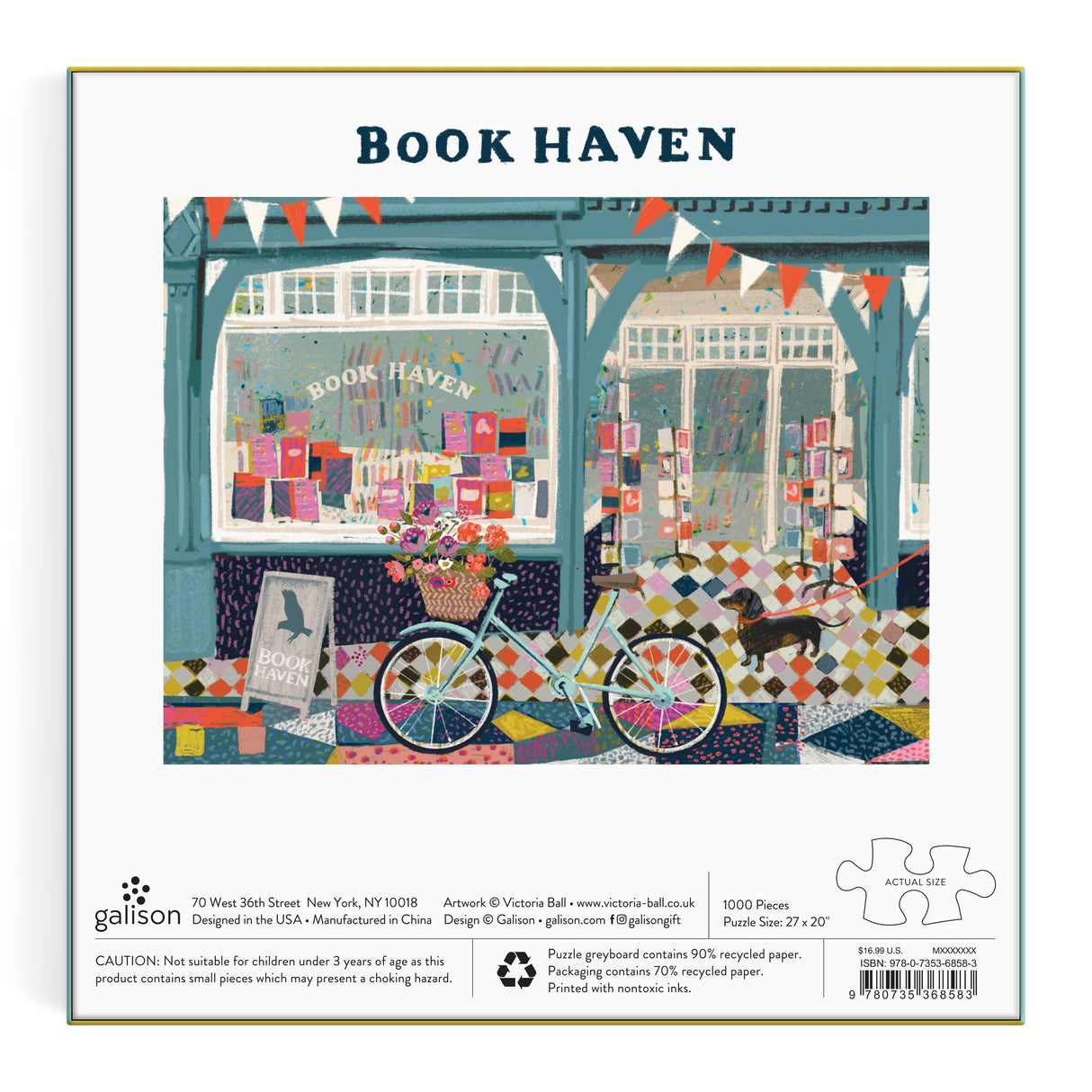 Galison Book Haven Puzzle - 1000 Piece