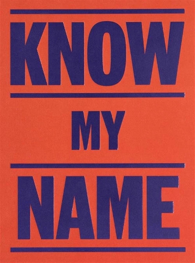 Know My Name (Orange Cover)