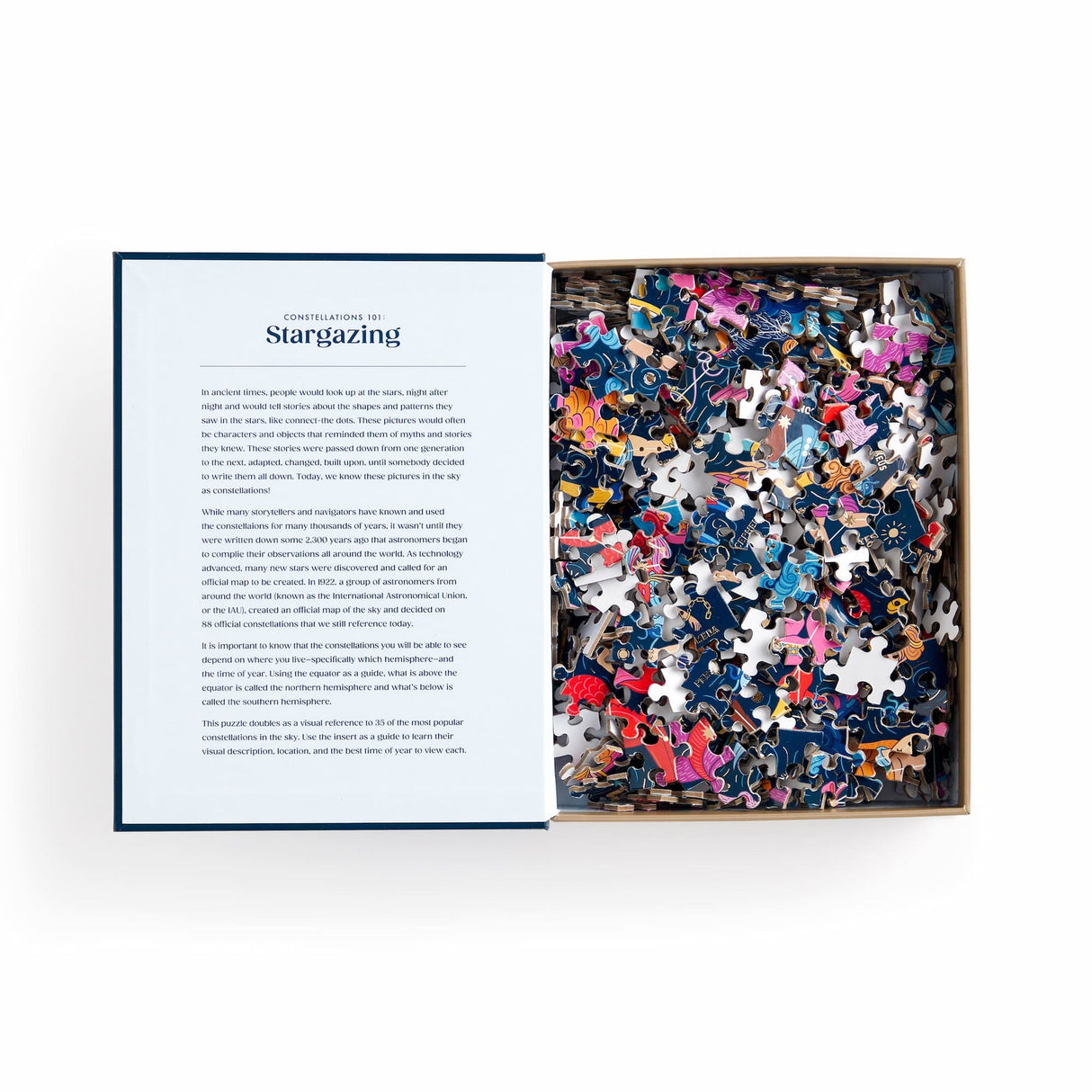 Galison Constellations 101: Stargazing Book Puzzle - 500 Piece