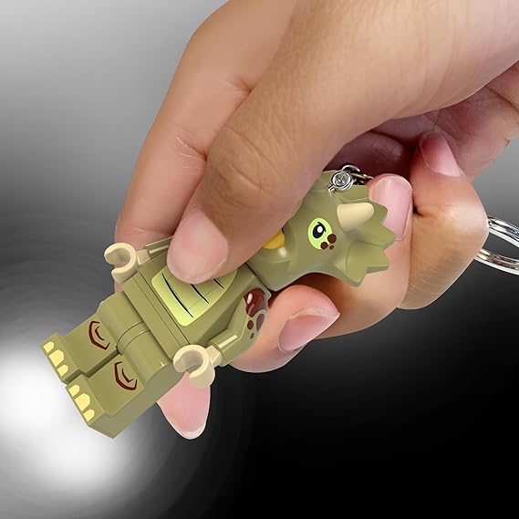 LEGO® Minifigurines™ Keychain Light Triceratops Costume Fan