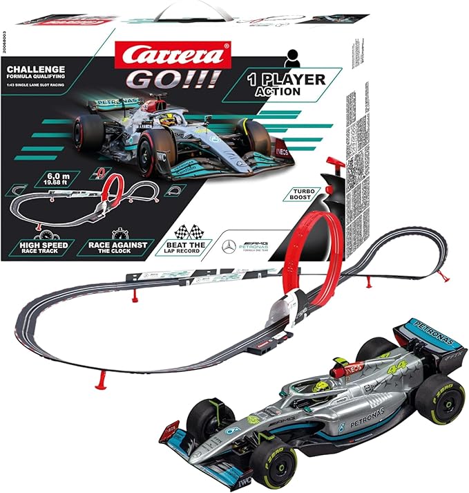 Carrera GO!!! F1 Challenge Formula Qualifying Slot Car Set