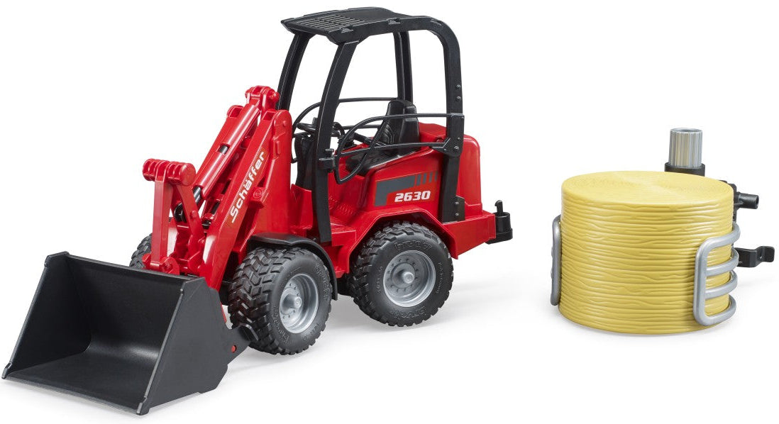 Bruder: Schaffer Compact Loader & Bale Gripper & Bale