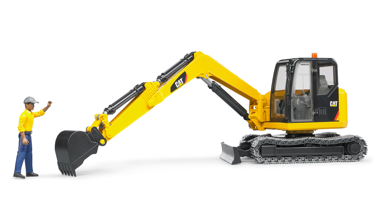 Bruder: Cat Mini Excavator + Worker