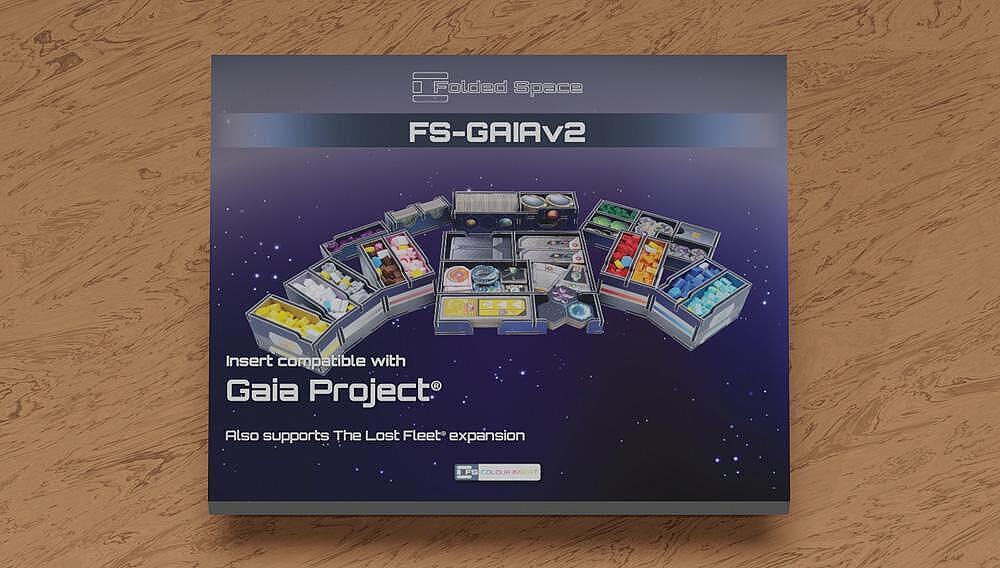 Folded Space Colour Game Inserts - Gaia Project including The Lost Fleet expansion