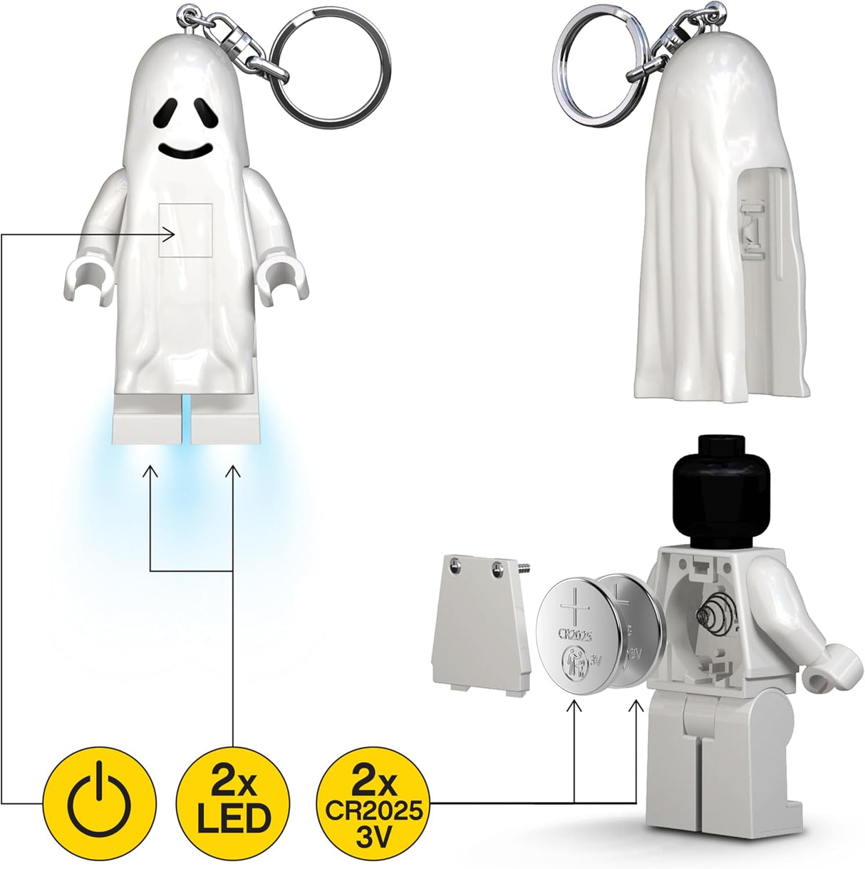 LEGO® Minifigures™ Keychain Light Ghost