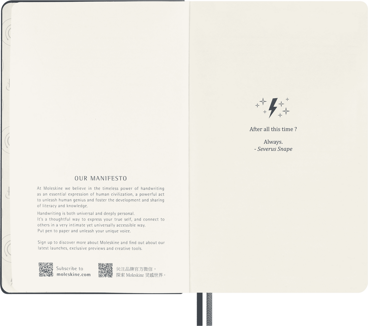 Moleskine LE Harry Potter Notebook Large Ruled Patronum