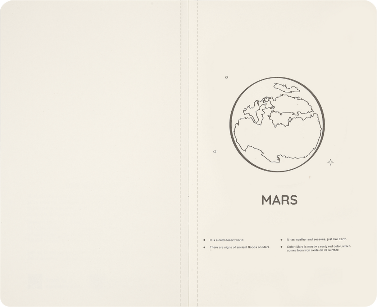 Moleskine LE NASA Large Volant Journal Plain Glow in the Dark