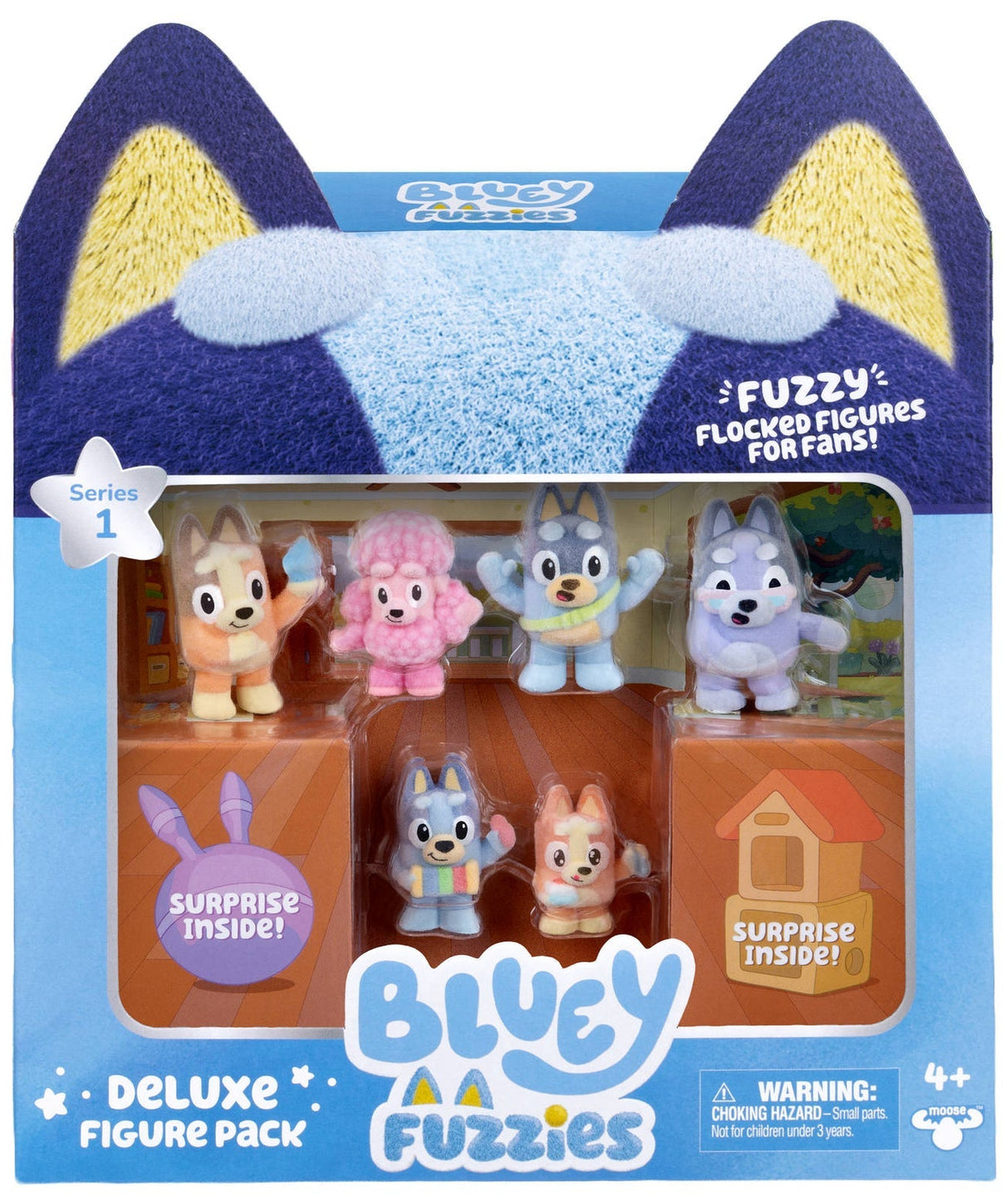 Bluey Fuzzies: Deluxe Figure Pack - 8 Figures