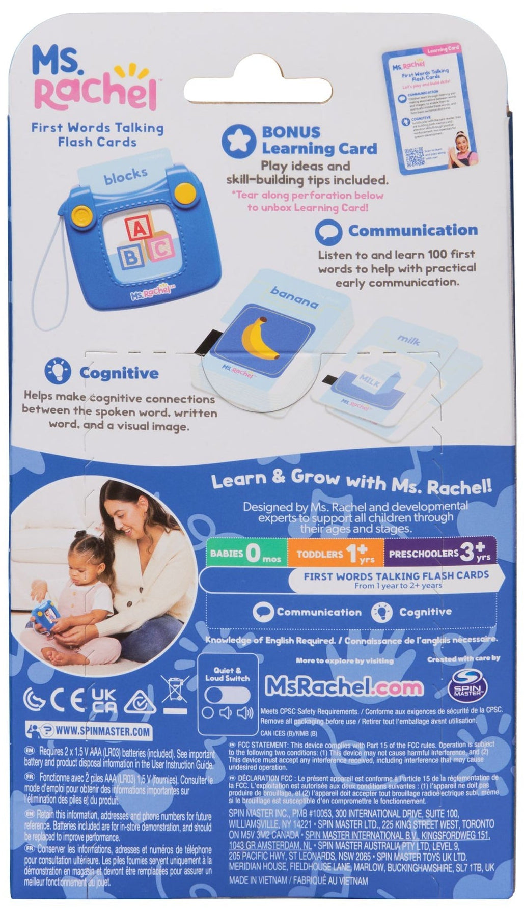 Ms. Rachel First Words Card Reader