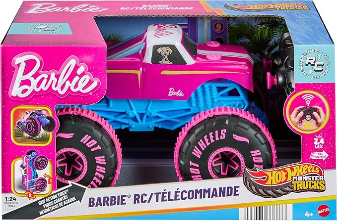 Hot Wheels: Barbie R/C Monster Truck 1:24 Scale