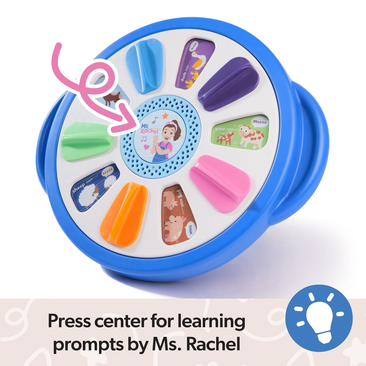 Ms. Rachel Spin Along Learning Wheel